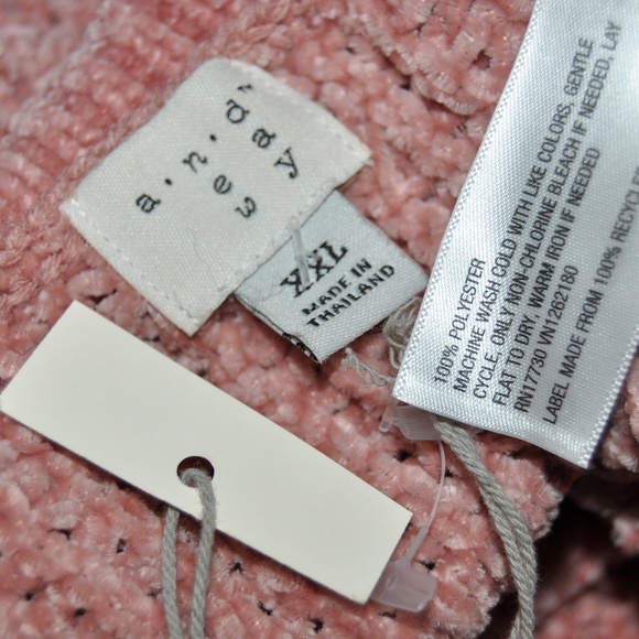 NEW Blush Raglan Chenille Pullover Sweater NWT H4 - Picture 6 of 7